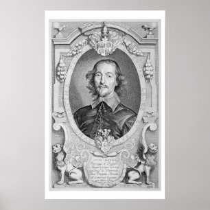 Pôster Otto von Guericke (1602-86) 'do DES dos retratos