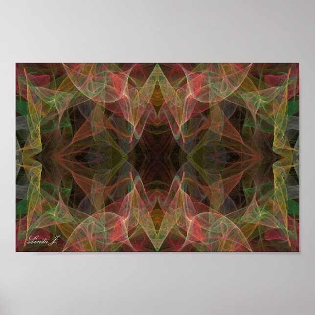 Poster ou Canvas de fundo frontal abstrato (Frente)