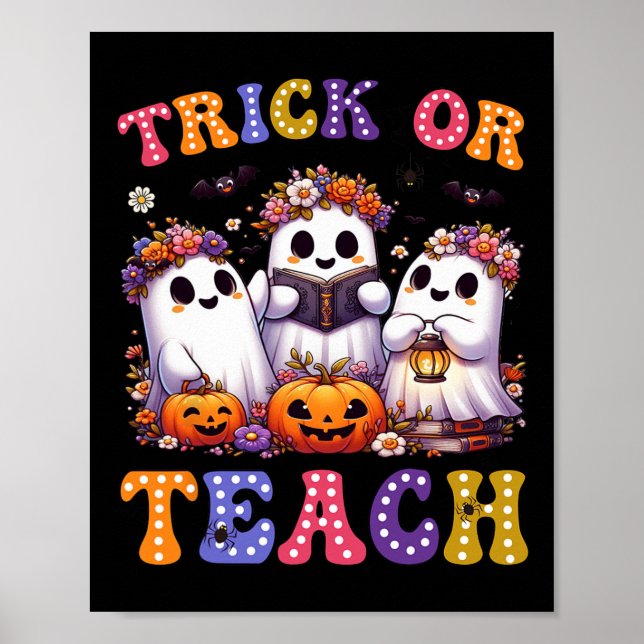 Poster Ou Ensinar O Fantasma Fantasma Pumpkin Spooker Pro (Frente)