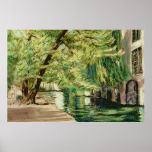 Poster ou impressão do canal de Bruges