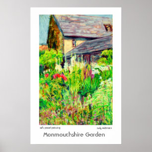 Poster ou impressão do jardim de Monmouthshire