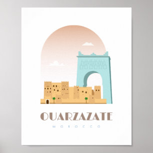 Poster Ouarzazate morocco Skyline