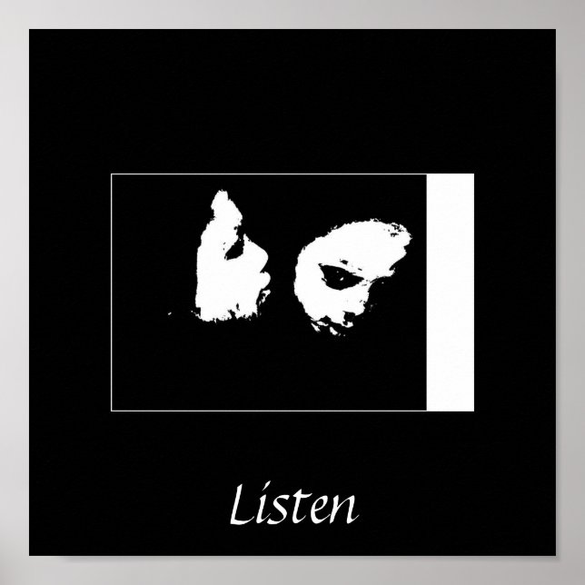 Pôster Ouça (Frente)