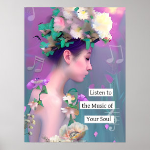 Poster Ouça a Música da sua Alma Inspirador