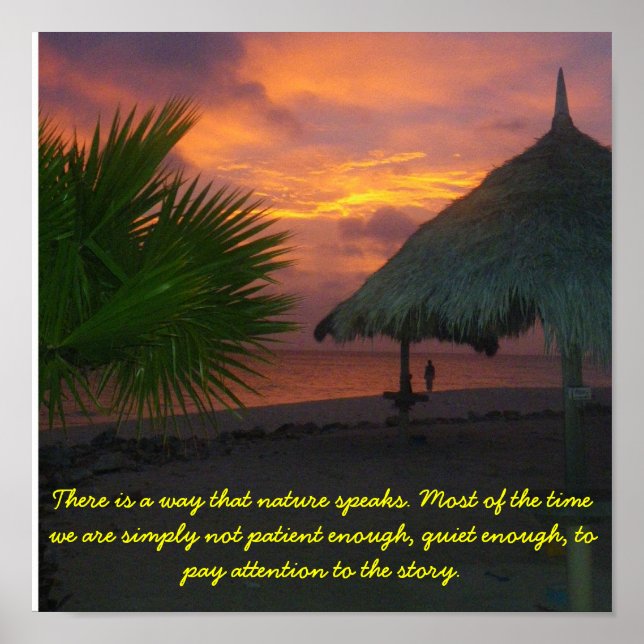 Pôster Ouça a natureza (Frente)