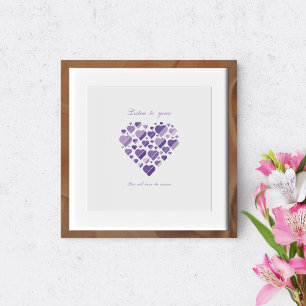 Pôster Ouça seu coração. Você saberá a resposta.