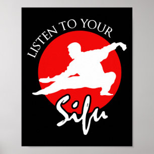Poster Ouça Seu Sifu - Artes Marciais Chinesas