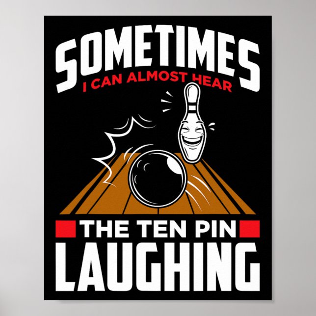 Poster Ouçam A Rindo De Dez Pinos - Engraçado Bowler E Bo (Frente)