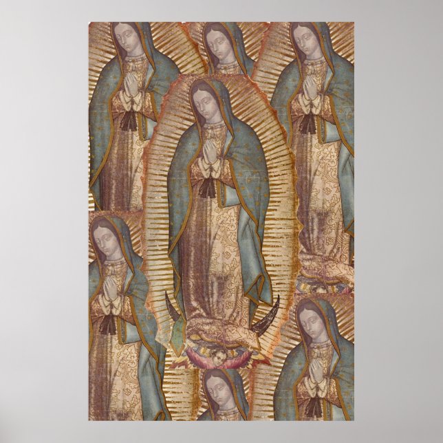 PÔSTER OUR BLESSED MOTHER OF GUADALUPE (XTRA LRG 40X60) (Frente)