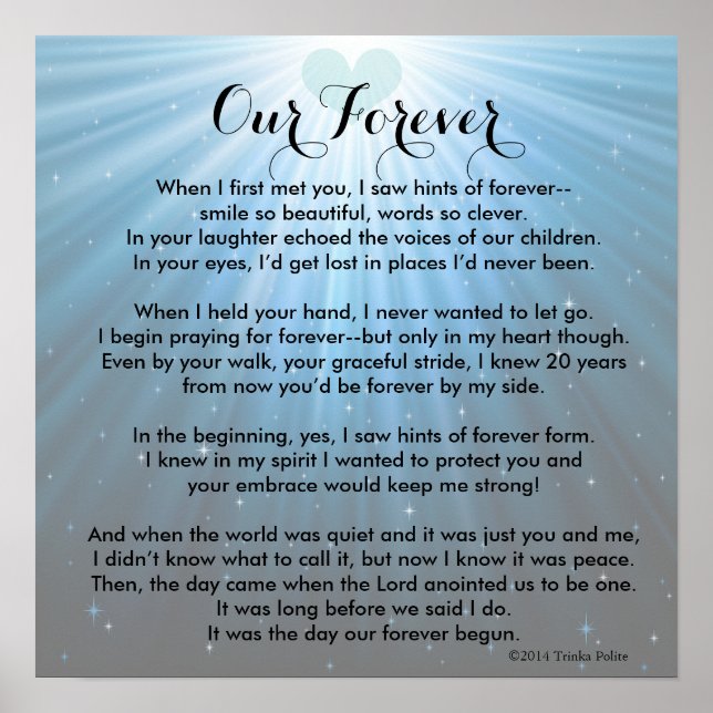 Poster Our Forever ©2014 por Trinka Polite (poster) (Frente)