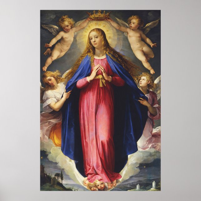 Poster Our Lady Immaculate Conception Assumption Virgin  (Frente)
