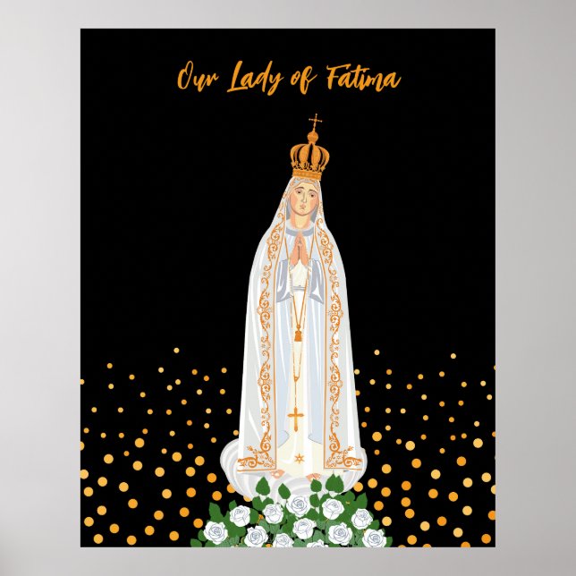 Poster Our Lady of Fatima Procession of Candles (Frente)
