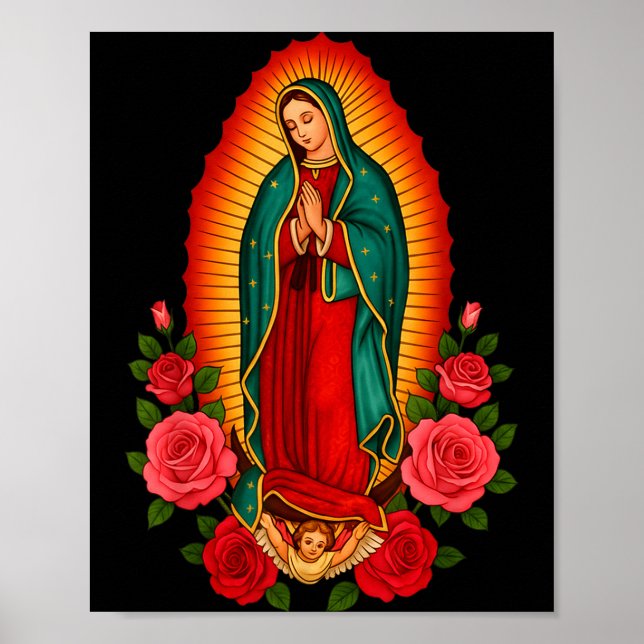 Poster Our Lady Virgen De Guadalupe Saint Virgin Mary - C (Frente)