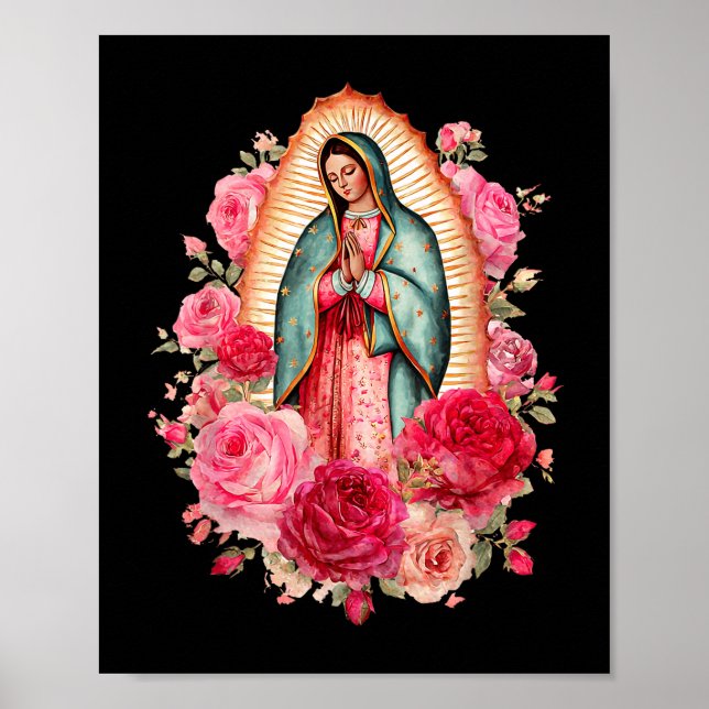 Poster Our Lady Virgen De Guadalupe Saint Virgin Mary Nk  (Frente)