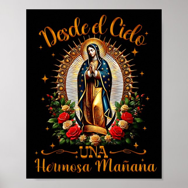 Poster Our Lady Virgen De Guadalupe Saint Virgin Mary Nk  (Frente)