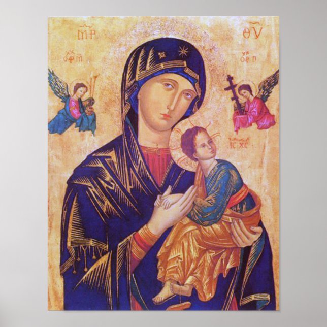 Poster Our Mother of Perpetual Help Icon. (Frente)