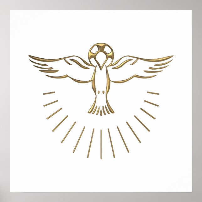 Pôster Ouro "3-D" Ascenção do Espírito Santo (Frente)