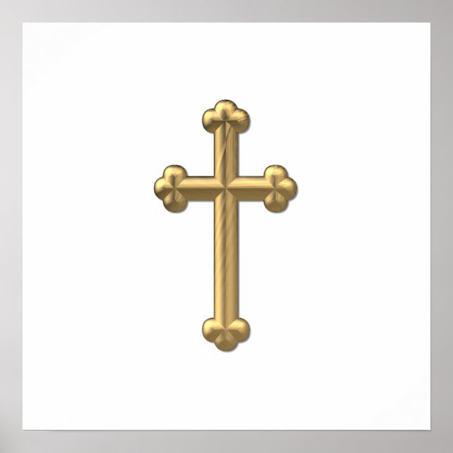 Poster Ouro "3-D" Cruz 2 (Frente)