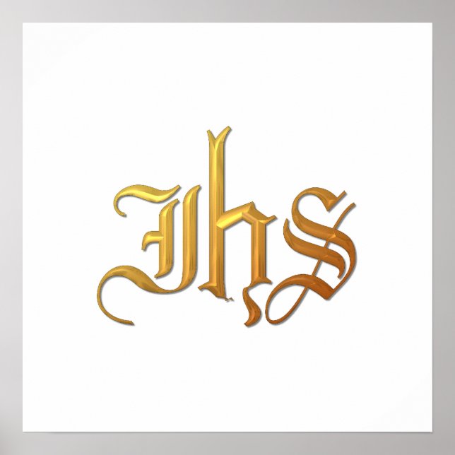 Pôster Ouro "3-D" IHS (Frente)