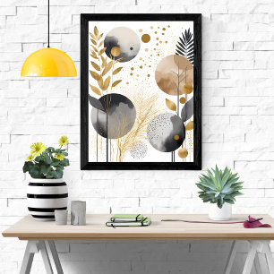 Poster Ouro Art, moderno minimalista