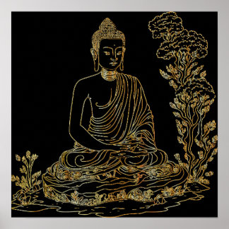 Poster Ouro Buddha