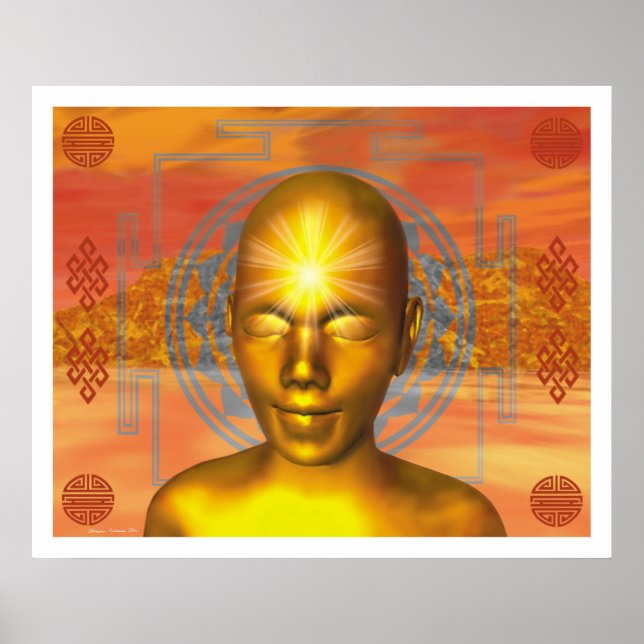 Poster Ouro Buddha (Frente)