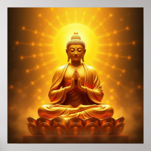 Poster Ouro Buddha