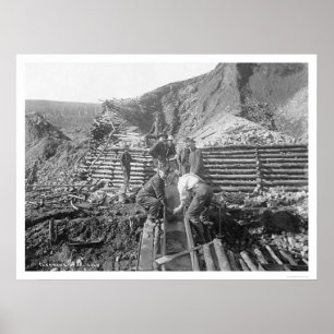 Poster Ouro de lavagem em Alaska 1916