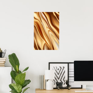 Poster Ouro de luxo com luster metálico