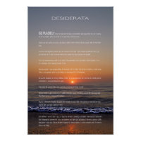 OURO de praia DESIDERATA