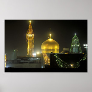 Pôster Ouro do Complexo Sanitário de Imam Reza em