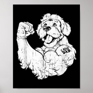 Poster Ouro Doodle Biceps Tattoo Dog Breed - Pet I Love