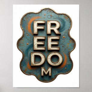 Poster Ouro Edgy LIBERDADE
