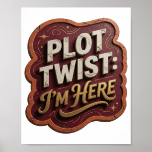 Poster Ouro Edgy VIRADA DE PLOT AQUI ESTOU EU