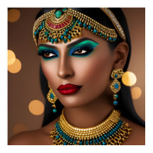 Ouro egípcio exótico, joia azul-escura