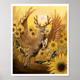 Poster Ouro Feilds Mule Deer