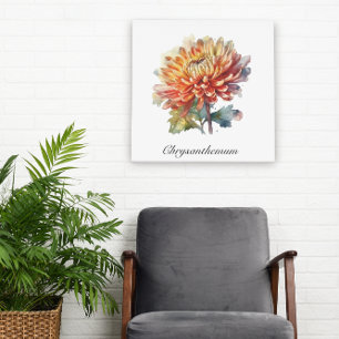 Pôster Ouro Harvest Chrysanthemum, personalizado