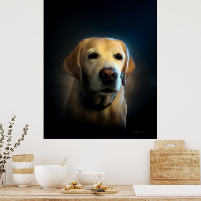 Poster Ouro Labrador (Cozinha)