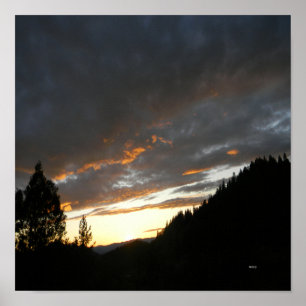 Poster Ouro Nublado Sunset... .