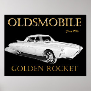 Pôster Ouro Oldsmobile Rocket