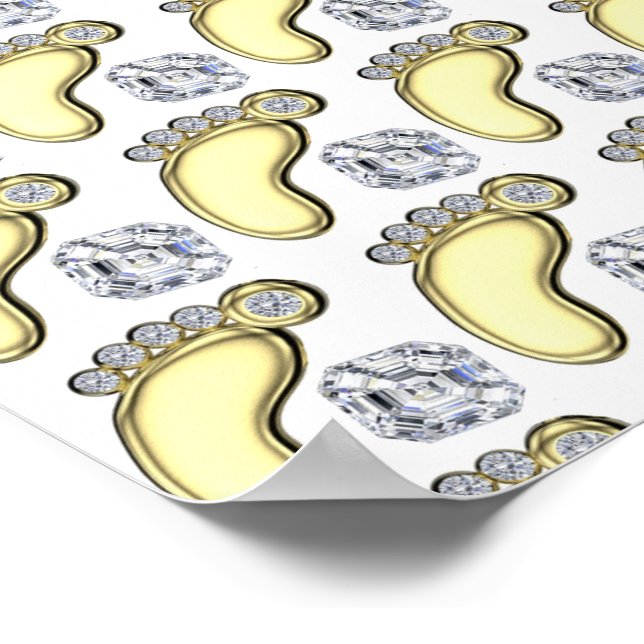 Poster Ouro Pé Bebê (Borda)