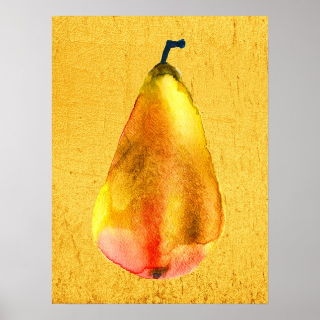 Poster Ouro Pear Fruta (Frente)