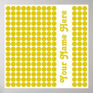 Pôster Ouro Popy Safari Dot com nome