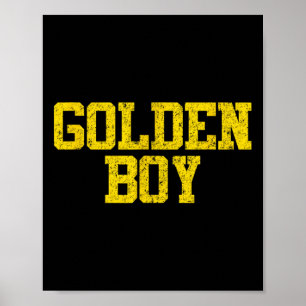 Poster Ouro Rapaz Boa Sorte Charm Bysketbyll Fortune