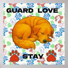 Poster Ouro Retriever, citação