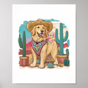 Poster Ouro Retriever fique legal em qualquer lugar