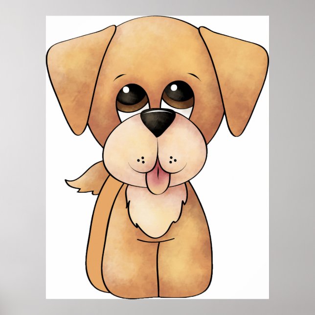 Poster Ouro Retriever Puppy (Frente)