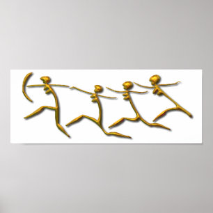 Poster Ouro Running das mulheres