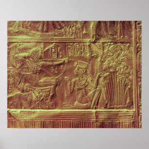 Poster Ouro santuário, tesouro de Tutankhamun
