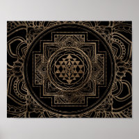 Ouro Sri Lanka/Sri Chakra no lótus